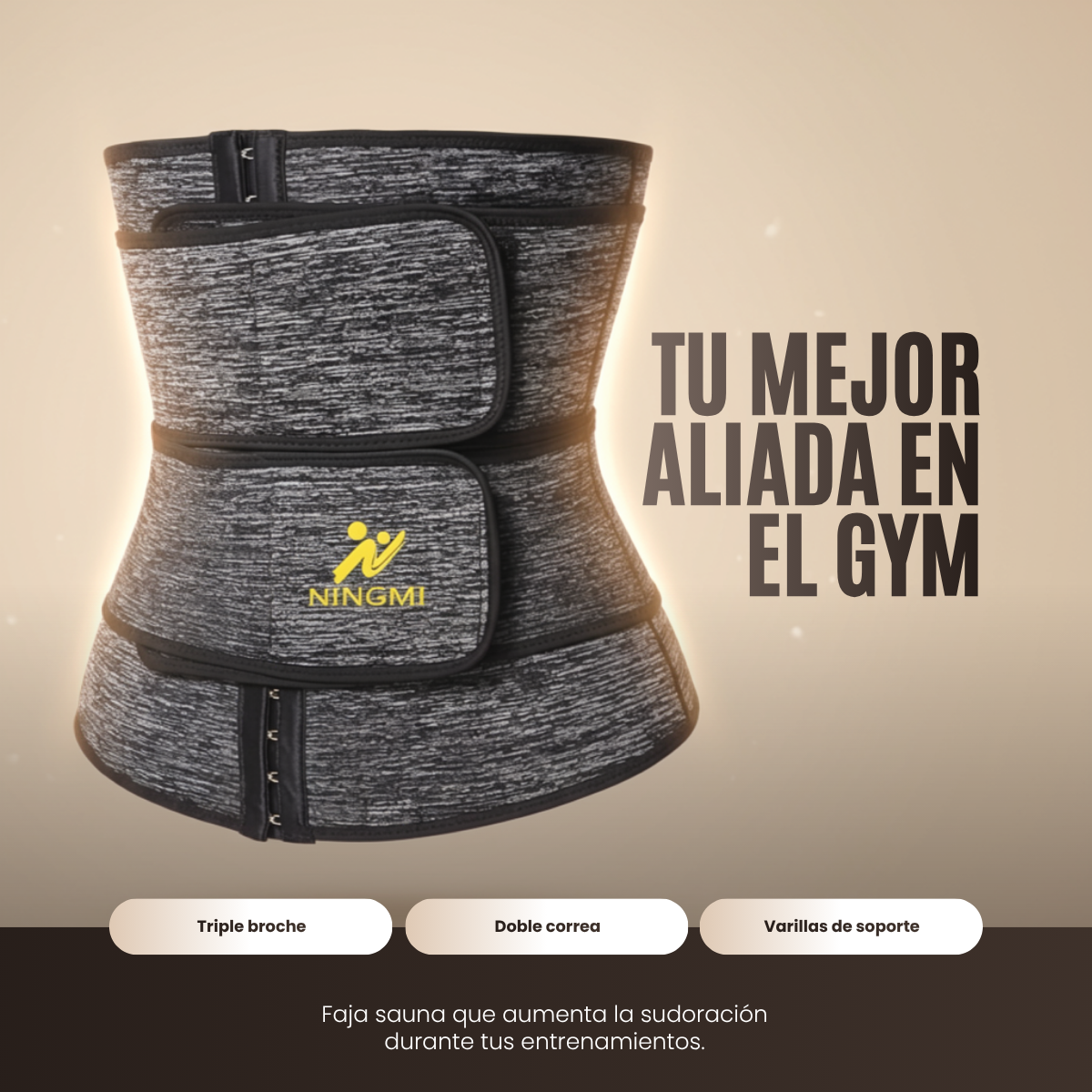 Ningmi - Faja Modeladora - Compre 1 Llevate 2 GRATIS 🎁
