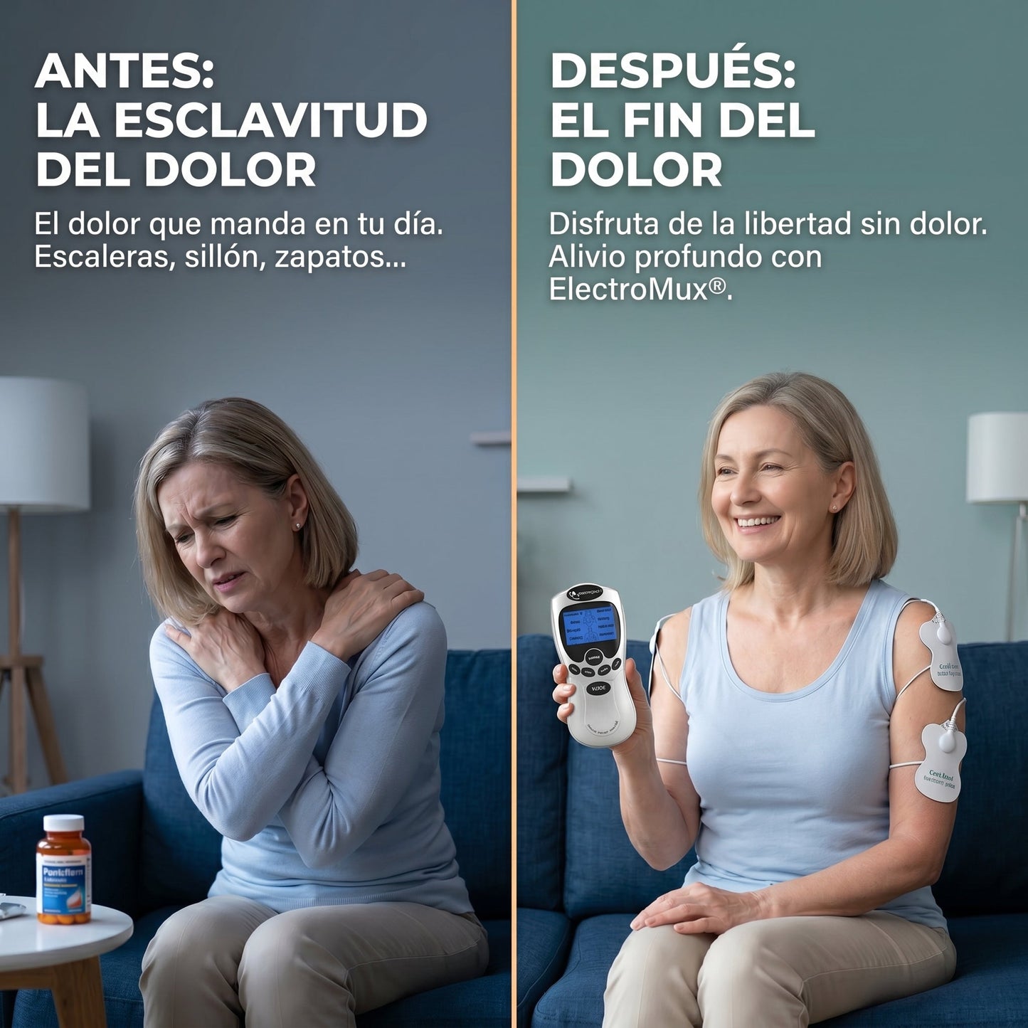 ElectroMux® - Adiós al dolor muscular en minutos