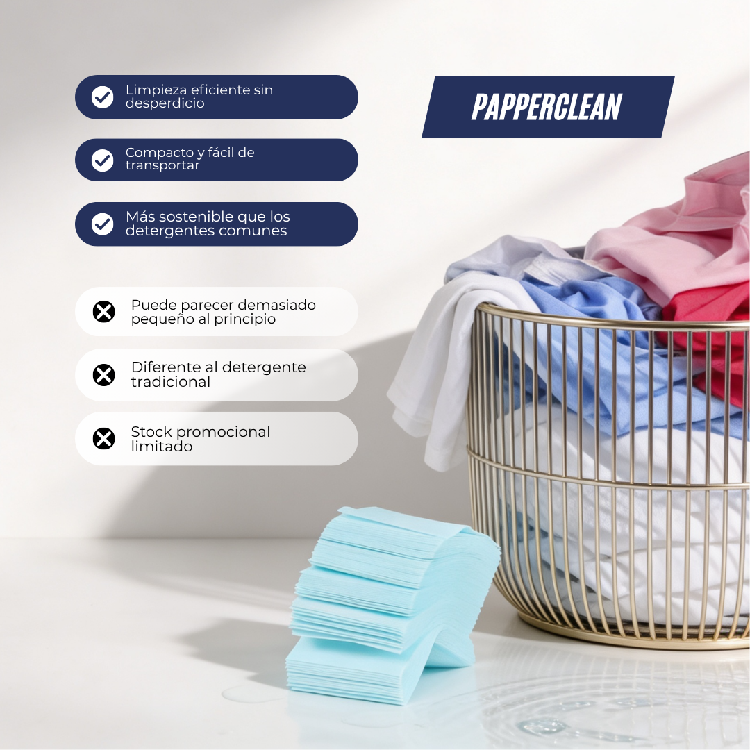 PapperClean PRO - Compre 15 y Llevate 30 GRATIS 🎁