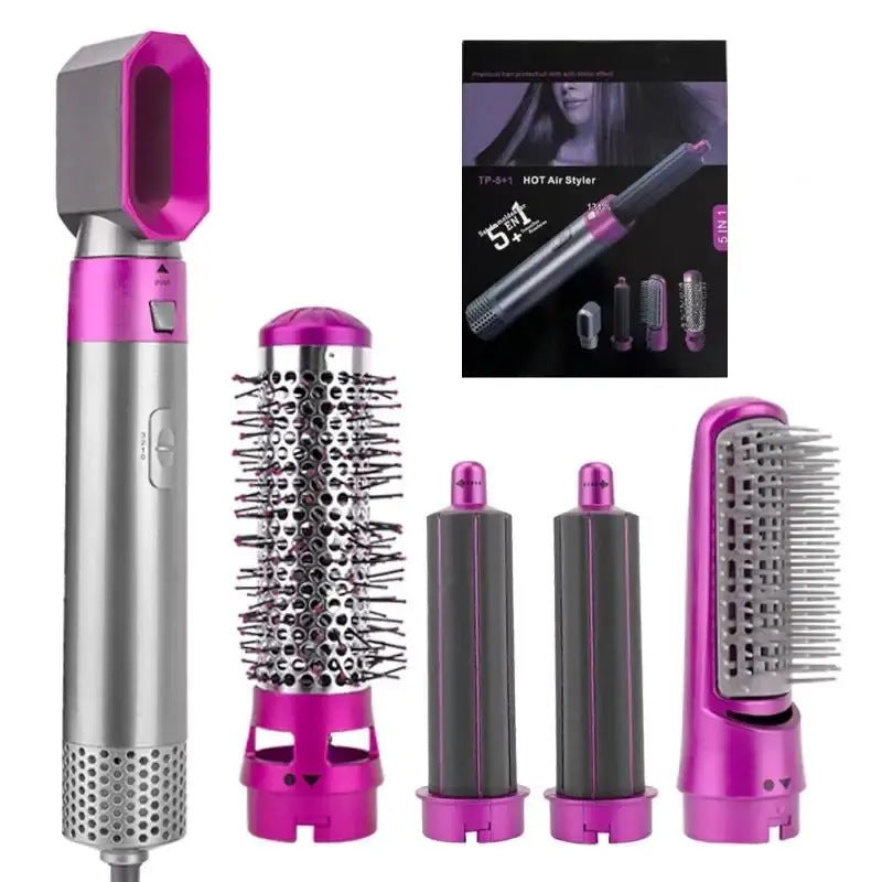 CepilloStyler Pro – 5 en 1 |✨ Moldeador, Voluminizador, Ondulador, Alisador y Secador