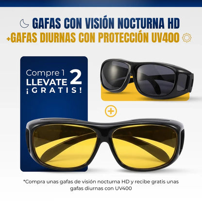 Gafas HD Visión para Día y Noche 2 en 1