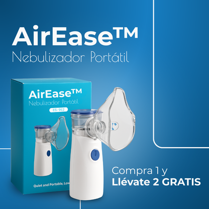 AirEase™ Nebulizador Portátil - Cuida tu respiración con comodidad y tecnología | Compra 1 y Llévate 2 GRATIS 🎁