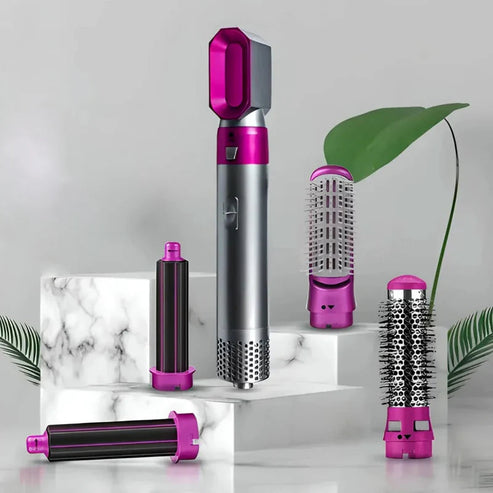CepilloStyler Pro – 5 en 1 |✨ Moldeador, Voluminizador, Ondulador, Alisador y Secador