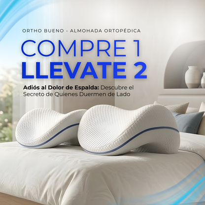 Ortho Bueno - Almohada Ortopédica - Compre 1 Llevate 2 GRATIS 🎁
