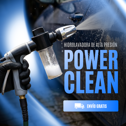 Power Clean - Hidrolavadora de alta presión con dispensador de jabón