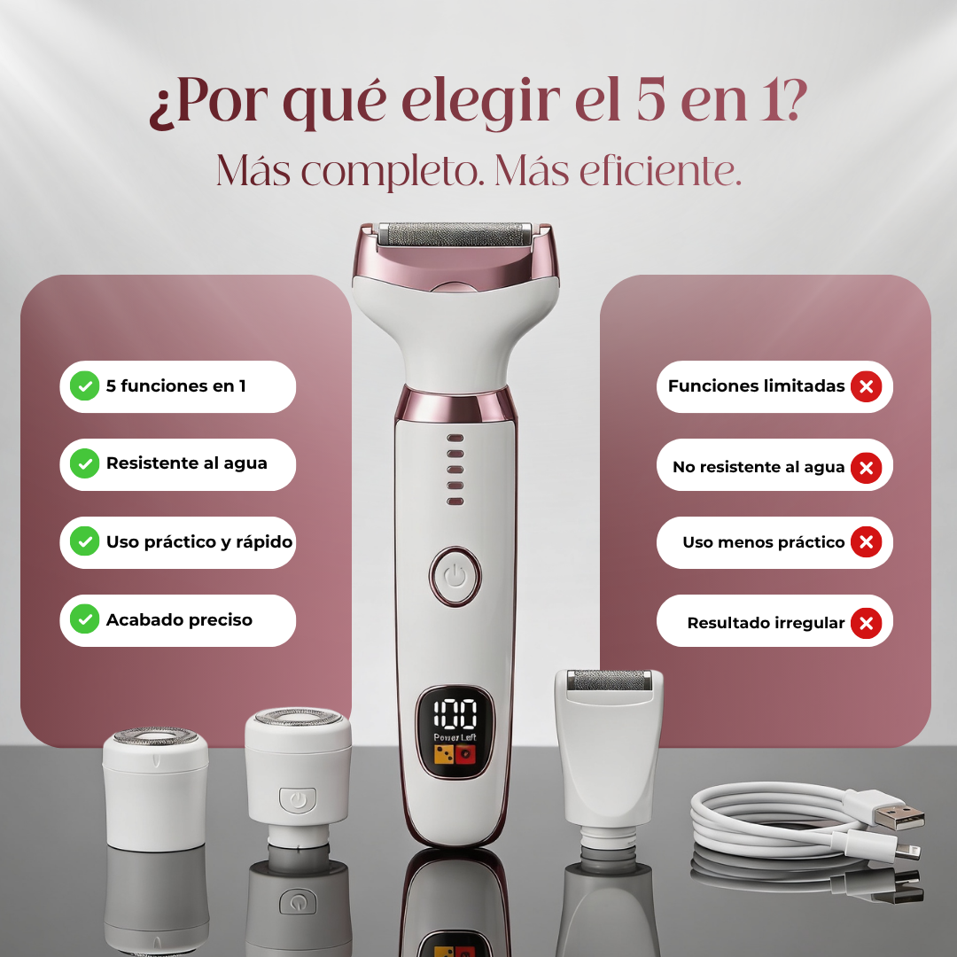 Beauty Lady - Afeitadora Para Damas 5 En 1