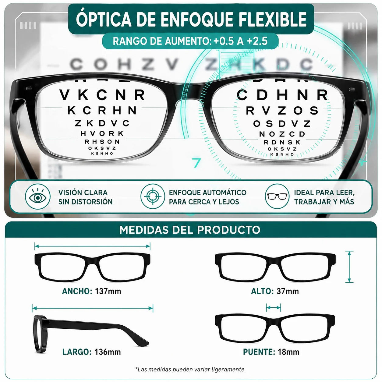LENTES ONE POWER - COMPRE 1 y LLÉVATE 2 - Lentes de Enfoque Automático
