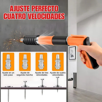 Pistola Fijadora de Clavos Portátil (Kit Protector y Clavos Gratis🎁)
