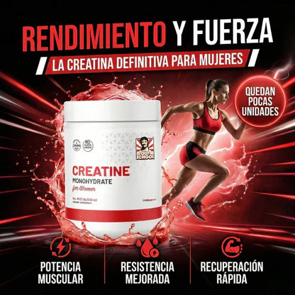 Creatina Old School® Monohidrato para mujeres 2x1! Tiempo limitado