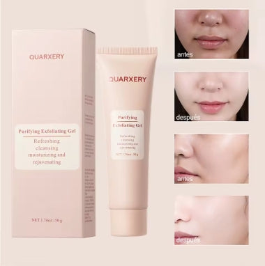 QUARXERY Gel Exfoliante Facial Limpiador Hidratante con Nicotinamida - Paga 1 y llévate 2