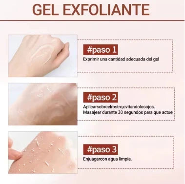 QUARXERY Gel Exfoliante Facial Limpiador Hidratante con Nicotinamida - Paga 1 y llévate 2