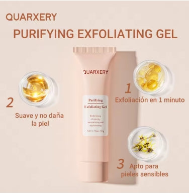QUARXERY Gel Exfoliante Facial Limpiador Hidratante con Nicotinamida - Paga 1 y llévate 2