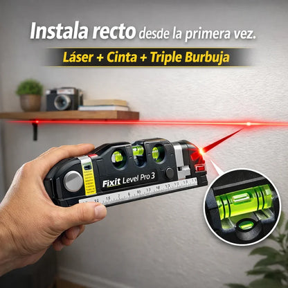 Fixit Level Pro 3™ | Nivelador Laser Profesional 2.5m