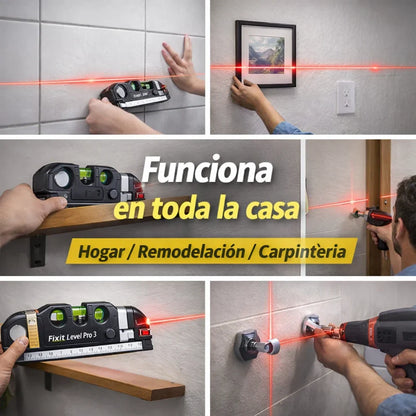 Fixit Level Pro 3™ | Nivelador Laser Profesional 2.5m