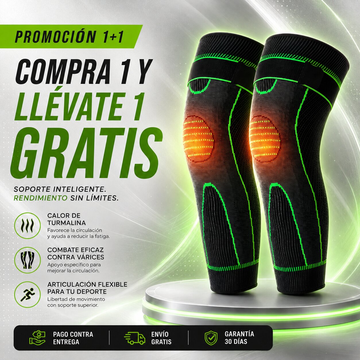 RodillaPro™ de Compresión | Alivio Inmediato sin Medicamentos —  Compra 1 y recibe 2!