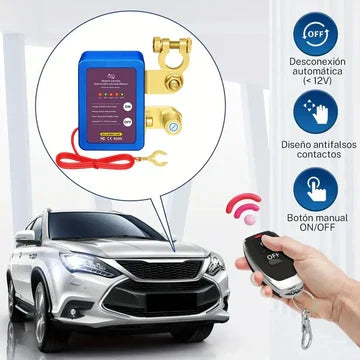 Interruptor de Apagado para Batería de Carro con Control Remoto OurSecurity®