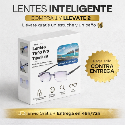 LENTES TR90 COMPRE 1 y LLEVASE 2 LENTES + ESTUCHE y PAÑO CORTESÍA