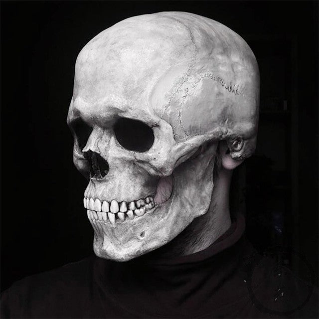 💀 Máscara de Calavera/Casco De Cabeza Completa Con Mandíbula Móvil 💀