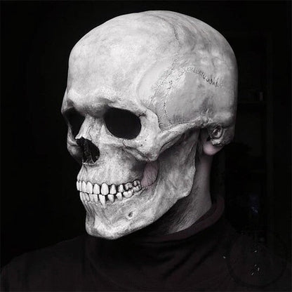 💀 Máscara de Calavera/Casco De Cabeza Completa Con Mandíbula Móvil 💀