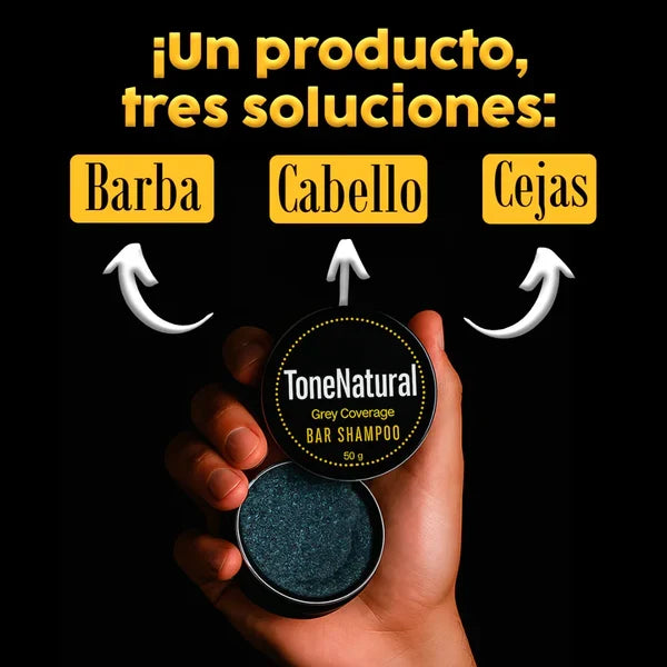 Jabón TonoNatural – Elimina el Cabello Blanco, Restaura el Color Natural y Recupera Tu Juventud