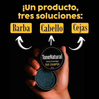 Jabón TonoNatural – Elimina el Cabello Blanco, Restaura el Color Natural y Recupera Tu Juventud