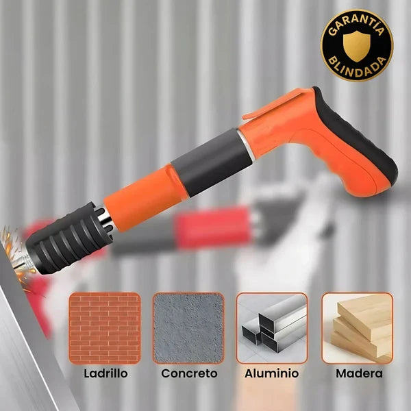 Pistola Fijadora de Clavos Portátil (Kit Protector y Clavos Gratis🎁)