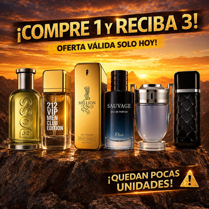 3 Frascos de 100 ml - COMPRE 1 y LLÉVESE 3 Perfumes Sortidos🎁 | Liquidación de Existencias