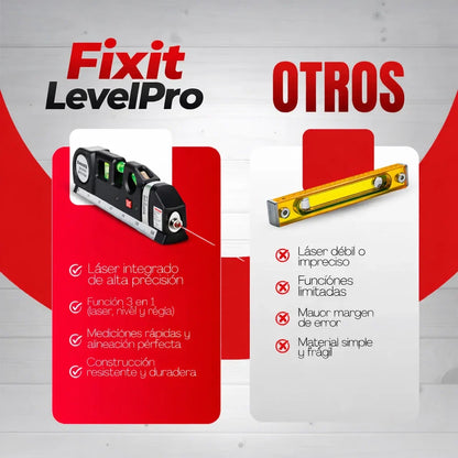 Fixit Level Pro 3™ | Nivelador Laser Profesional 2.5m